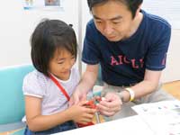 親子で分子モデルづくり