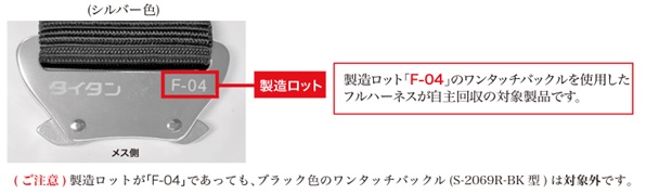 2023/03/03　サンコー株式会社　墜落制止用器具（フルハーネス型）対象製品の外観