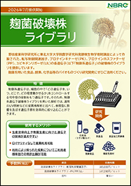 麹菌破壊株ライブラリのチラシ